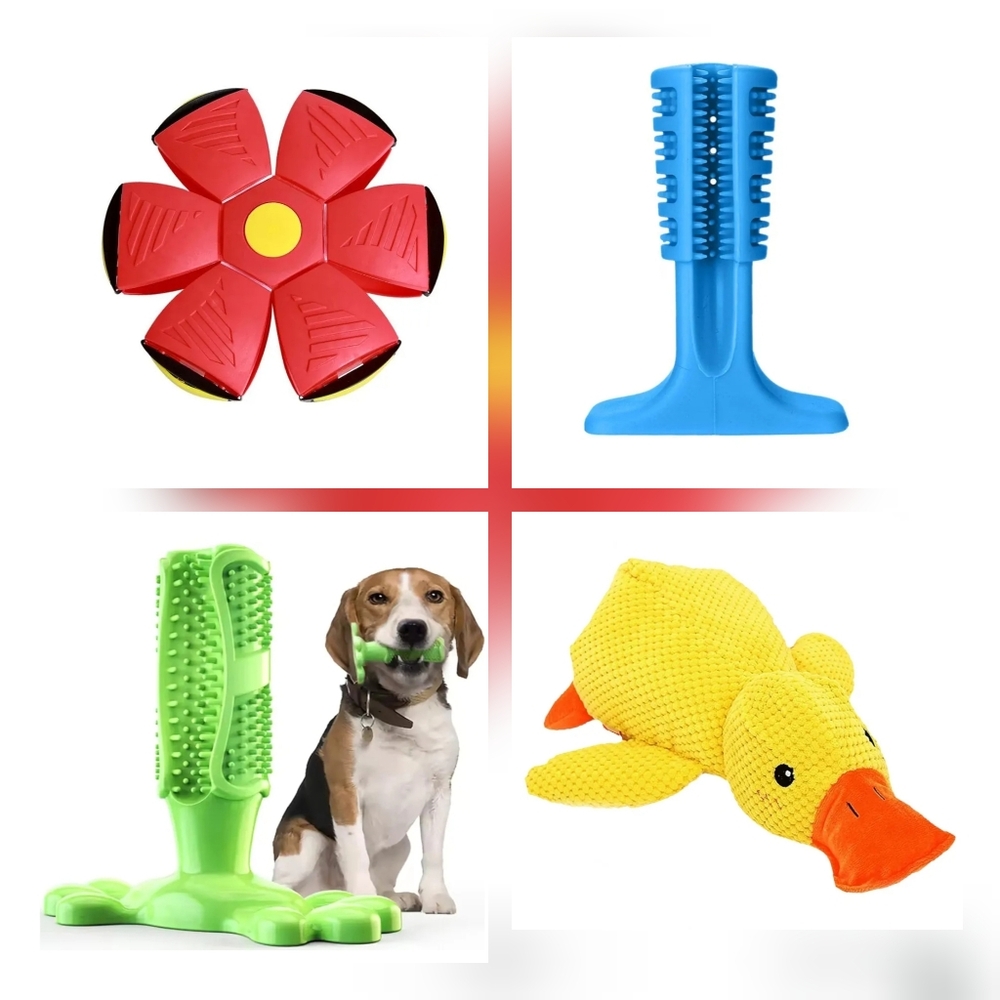 NWT 4 Piece Dog Toy Set